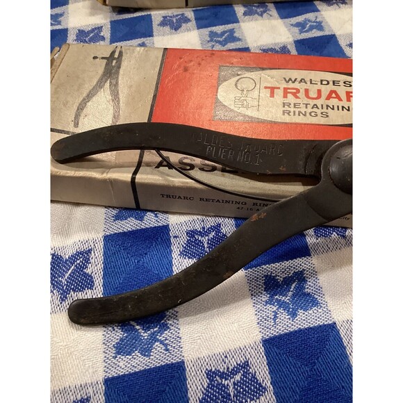 Vintage Adjustable Assembly Pliers Waldes Truarc STD #1  Internal & #2 External - Picture 7 of 12